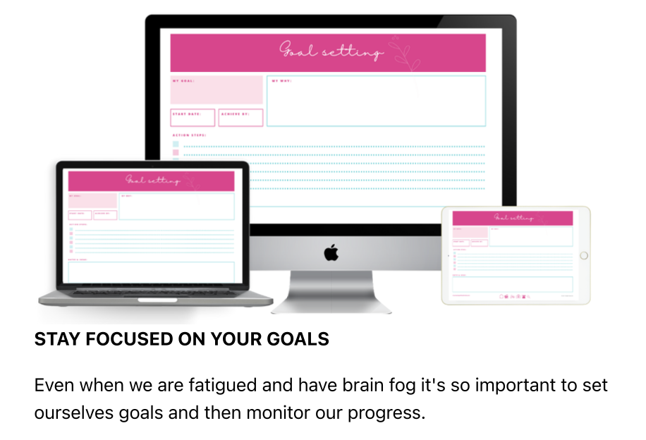 Hypothyroid Journal Health Tracker Goals